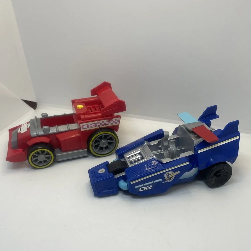 Paw Patrol Ready Race Rescue Marshall Race Car And Mighty Movie Chase Cruiser - Picture 12 of 12